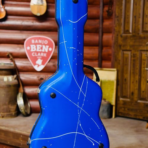 Guitar Blue White Splatter w Brown Int. 3