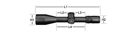 Venom 5-25x56 FFP Dimensions