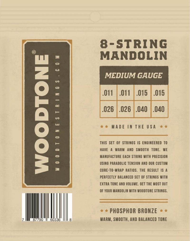 woodtone signatures medium mandolin strings back