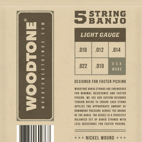 woodtone strings light banjo signatures flowpack back